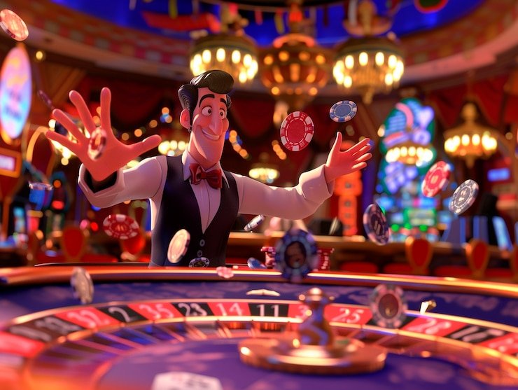 Studio kasino dealer langsung dewa33 dengan multiple camera angles menampilkan roulette dan dealer profesional